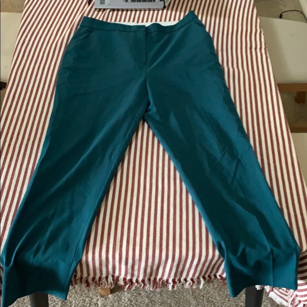 Green topshop pleated pants(part of set)